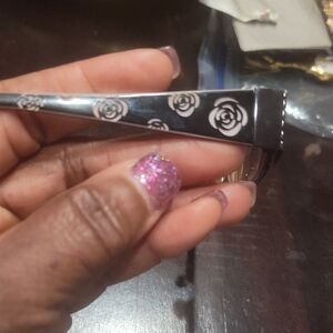 Floral Black and Silver Women's Sunglasses